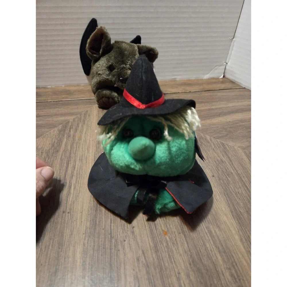 Puffkins Vintage 1994 Halloween Plush Set Of 3 Bat Witch Devil